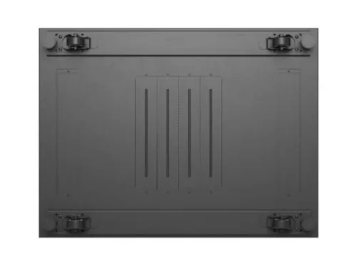 Lanberg FF01-6815-23B 19" 15U SZÉL:600mm MÉLY:800mm MAG:848mm lapraszerelt hálós fémajtós fekete álló rack szekrény