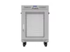 Lanberg FF01-6815-23SL 19" 15U SZÉL:600mm MÉLY:800mm MAG:923mm lapraszerelt LCD hálós fémajtós szürke álló rack szekrény