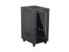Lanberg FF01-6822-12BL 19" 22U SZÉL:600mm MÉLY:800mm MAG:1239mm lapraszerelt LCD üvegajtós fekete álló rack szekrény