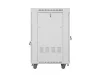 Lanberg FF01-6822-12SL 19" 22U SZÉL:600mm MÉLY:800mm MAG:1233mm lapraszerelt LCD üvegajtós szürke álló rack szekrény