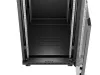 Lanberg FF01-6824-12BL 19" 42U SZÉL:600mm MÉLY:800mm MAG:1320mm lapraszerelt LCD üvegajtós fekete álló rack szekrény