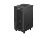 Lanberg FF01-6824-23BL 19" 42U SZÉL:600mm MÉLY:800mm MAG:1320mm lapraszerelt LCD hálós fémajtós fekete álló rack szekrény