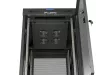 Lanberg FF01-6824-23BL 19" 42U SZÉL:600mm MÉLY:800mm MAG:1320mm lapraszerelt LCD hálós fémajtós fekete álló rack szekrény