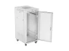 Lanberg FF01-6827-23SL 19" 27U SZÉL:600mm MÉLY:800mm MAG:1461mm lapraszerelt LCD hálós fémajtós szürke álló rack szekrény