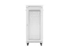 Lanberg FF01-6827-23SL 19" 27U SZÉL:600mm MÉLY:800mm MAG:1461mm lapraszerelt LCD hálós fémajtós szürke álló rack szekrény