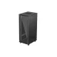 Lanberg FF01-6832-12B 19" 32U SZÉL:600mm MÉLY:800mm MAG:1603mm lapraszerelt üvegajtós fekete álló rack szekrény