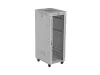 Lanberg FF01-6832-12SL 19" 32U SZÉL:600mm MÉLY:800mm MAG:1677mm lapraszerelt LCD üvegajtós szürke álló rack szekrény