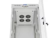 Lanberg FF01-6832-12SL 19" 32U SZÉL:600mm MÉLY:800mm MAG:1677mm lapraszerelt LCD üvegajtós szürke álló rack szekrény