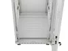 Lanberg FF01-6832-12SL 19" 32U SZÉL:600mm MÉLY:800mm MAG:1677mm lapraszerelt LCD üvegajtós szürke álló rack szekrény