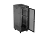 Lanberg FF01-6832-23BL 19" 32U SZÉL:600mm MÉLY:800mm MAG:1676mm lapraszerelt LCD hálós fémajtós fekete álló rack szekrény