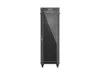 Lanberg FF01-6837-12BL 19" 37U SZÉL:600mm MÉLY:800mm MAG:1900mm lapraszerelt LCD üvegajtós fekete álló rack szekrény
