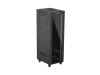 Lanberg FF01-6837-12BL 19" 37U SZÉL:600mm MÉLY:800mm MAG:1900mm lapraszerelt LCD üvegajtós fekete álló rack szekrény