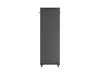 Lanberg FF01-6837-12B 19" 37U SZÉL:600mm MÉLY:800mm MAG:1826mm lapraszerelt üvegajtós fekete álló rack szekrény