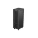 Lanberg FF01-6837-23BL 19" 37U SZÉL:600mm MÉLY:800mm MAG:1900mm lapraszerelt LCD hálós fémajtós fekete álló rack szekrény