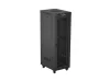 Lanberg FF01-6837-23BL 19" 37U SZÉL:600mm MÉLY:800mm MAG:1900mm lapraszerelt LCD hálós fémajtós fekete álló rack szekrény