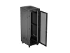 Lanberg FF01-6837-23BL 19" 37U SZÉL:600mm MÉLY:800mm MAG:1900mm lapraszerelt LCD hálós fémajtós fekete álló rack szekrény