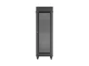 Lanberg FF01-6837-23BL 19" 37U SZÉL:600mm MÉLY:800mm MAG:1900mm lapraszerelt LCD hálós fémajtós fekete álló rack szekrény