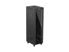 Lanberg FF01-6842-12BL 19" 42U SZÉL:600mm MÉLY:800mm MAG:2097mm lapraszerelt LCD üvegajtós fekete álló rack szekrény