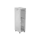 Lanberg FF01-6842-12SL 19" 42U SZÉL:600mm MÉLY:800mm MAG:2121mm lapraszerelt LCD üvegajtós szürke álló rack szekrény
