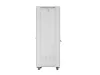 Lanberg FF01-6842-12SL 19" 42U SZÉL:600mm MÉLY:800mm MAG:2121mm lapraszerelt LCD üvegajtós szürke álló rack szekrény