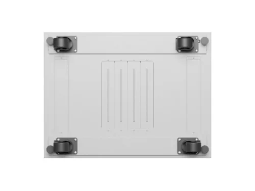 Lanberg FF01-6842-12SL 19" 42U SZÉL:600mm MÉLY:800mm MAG:2121mm lapraszerelt LCD üvegajtós szürke álló rack szekrény
