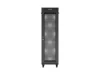 Lanberg FF01-6842-23BL 19" 42U SZÉL:600mm MÉLY:800mm MAG:2127mm lapraszerelt LCD hálós fémajtós fekete álló rack szekrény