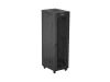 Lanberg FF01-6842-23BL 19" 42U SZÉL:600mm MÉLY:800mm MAG:2127mm lapraszerelt LCD hálós fémajtós fekete álló rack szekrény