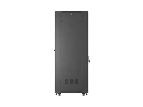 Lanberg FF01-6842-23B 19" 42U SZÉL:600mm MÉLY:800mm MAG:2047mm lapraszerelt hálós fémajtós fekete álló rack szekrény