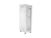Lanberg FF01-6842-23SL 19" 42U SZÉL:600mm MÉLY:800mm MAG:2121mm lapraszerelt LCD hálós fémajtós szürke álló rack szekrény