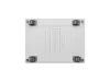 Lanberg FF01-6842-23SL 19" 42U SZÉL:600mm MÉLY:800mm MAG:2121mm lapraszerelt LCD hálós fémajtós szürke álló rack szekrény