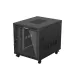 Lanberg FF01-8015-12BL 19" 15U SZÉL:800mm MÉLY:1000mm MAG:928mm lapraszerelt LCD üvegajtós fekete szerver szekrény