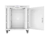 Lanberg FF01-8015-23SL 19" 15U SZÉL:800mm MÉLY:1000mm MAG:928mm lapraszerelt LCD hálós fémajtós szürke szerver szekrény