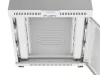 Lanberg FF01-8015-23SL 19" 15U SZÉL:800mm MÉLY:1000mm MAG:928mm lapraszerelt LCD hálós fémajtós szürke szerver szekrény