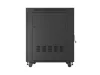 Lanberg FF01-8022-12BL 19" 22U SZÉL:800mm MÉLY:1000mm MAG:1239mm lapraszerelt LCD üvegajtós fekete álló rack szekrény