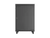Lanberg FF01-8022-12BL 19" 22U SZÉL:800mm MÉLY:1000mm MAG:1239mm lapraszerelt LCD üvegajtós fekete álló rack szekrény