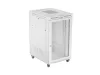 Lanberg FF01-8027-23SL 19" 27U SZÉL:800mm MÉLY:1000mm MAG:1461mm lapraszerelt LCD hálós fémajtós szürke szerver szekrény