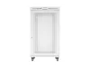 Lanberg FF01-8027-23SL 19" 27U SZÉL:800mm MÉLY:1000mm MAG:1461mm lapraszerelt LCD hálós fémajtós szürke szerver szekrény
