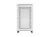Lanberg FF01-8027-23SL 19" 27U SZÉL:800mm MÉLY:1000mm MAG:1461mm lapraszerelt LCD hálós fémajtós szürke szerver szekrény