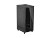 Lanberg FF01-8037-12BL 19" 37U SZÉL:800mm MÉLY:1000mm MAG:1906mm lapraszerelt LCD üvegajtós fekete szerver szekrény