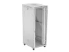 Lanberg FF01-8042-12SL 19" 42U SZÉL:800mm MÉLY:1000mm MAG:2121mm lapraszerelt LCD üvegajtós szürke szerver szekrény