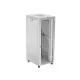 Lanberg FF01-8042-12SL 19" 42U SZÉL:800mm MÉLY:1000mm MAG:2121mm lapraszerelt LCD üvegajtós szürke szerver szekrény