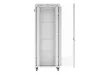 Lanberg FF01-8042-12SL 19" 42U SZÉL:800mm MÉLY:1000mm MAG:2121mm lapraszerelt LCD üvegajtós szürke szerver szekrény