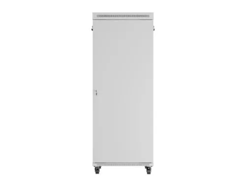 Lanberg FF01-8042-12SL 19" 42U SZÉL:800mm MÉLY:1000mm MAG:2121mm lapraszerelt LCD üvegajtós szürke szerver szekrény