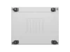 Lanberg FF01-8042-12SL 19" 42U SZÉL:800mm MÉLY:1000mm MAG:2121mm lapraszerelt LCD üvegajtós szürke szerver szekrény