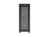 Lanberg FF01-8042-23BL 19" 42U SZÉL:800mm MÉLY:1000mm MAG:2127mm lapraszerelt LCD hálós fémajtós fekete szerver szekrény