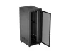 Lanberg FF01-8042-23BL 19" 42U SZÉL:800mm MÉLY:1000mm MAG:2127mm lapraszerelt LCD hálós fémajtós fekete szerver szekrény