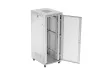 Lanberg FF01-8042-23SL 19" 42U SZÉL:800mm MÉLY:1200mm MAG:2121mm lapraszerelt LCD hálós fémajtós szürke álló rack szekrény