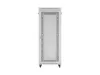 Lanberg FF01-8042-23SL 19" 42U SZÉL:800mm MÉLY:1200mm MAG:2121mm lapraszerelt LCD hálós fémajtós szürke álló rack szekrény
