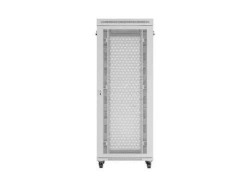Lanberg FF01-8042-23SL 19" 42U SZÉL:800mm MÉLY:1200mm MAG:2121mm lapraszerelt LCD hálós fémajtós szürke álló rack szekrény