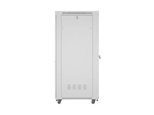Lanberg FF01-8042-23SL 19" 42U SZÉL:800mm MÉLY:1200mm MAG:2121mm lapraszerelt LCD hálós fémajtós szürke álló rack szekrény